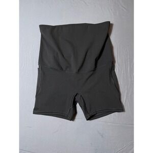 Black High Waist‎ Stretch Shorts Women's Size Large | Maternity or Yoga Style